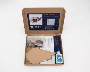glowing comets mosaic kit product shot