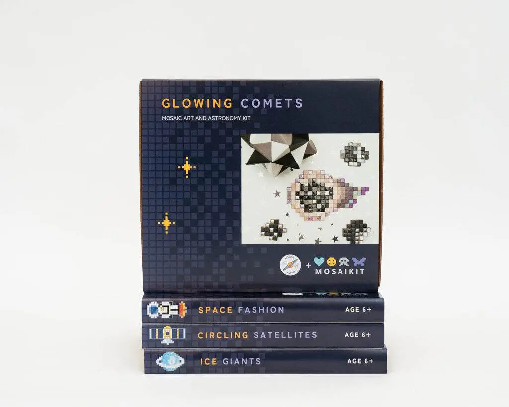 glowing comets mosaic kit product shot