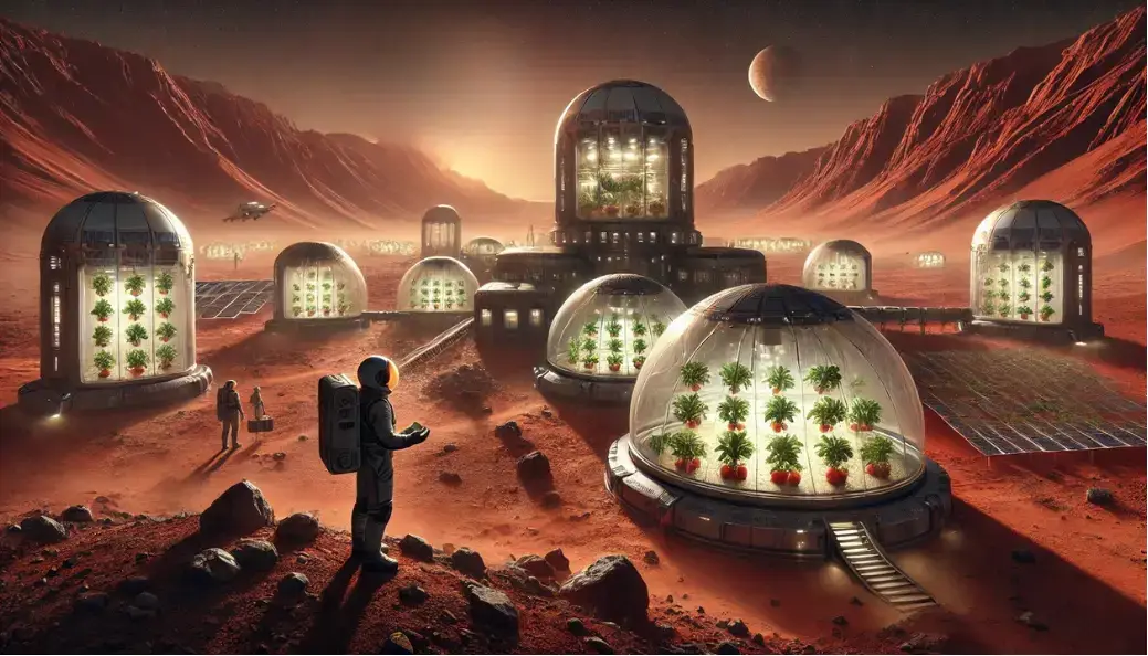 Growing plants on Mars